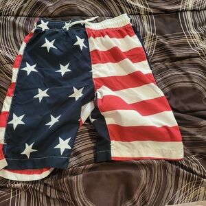 American Flag Swim Shorts
